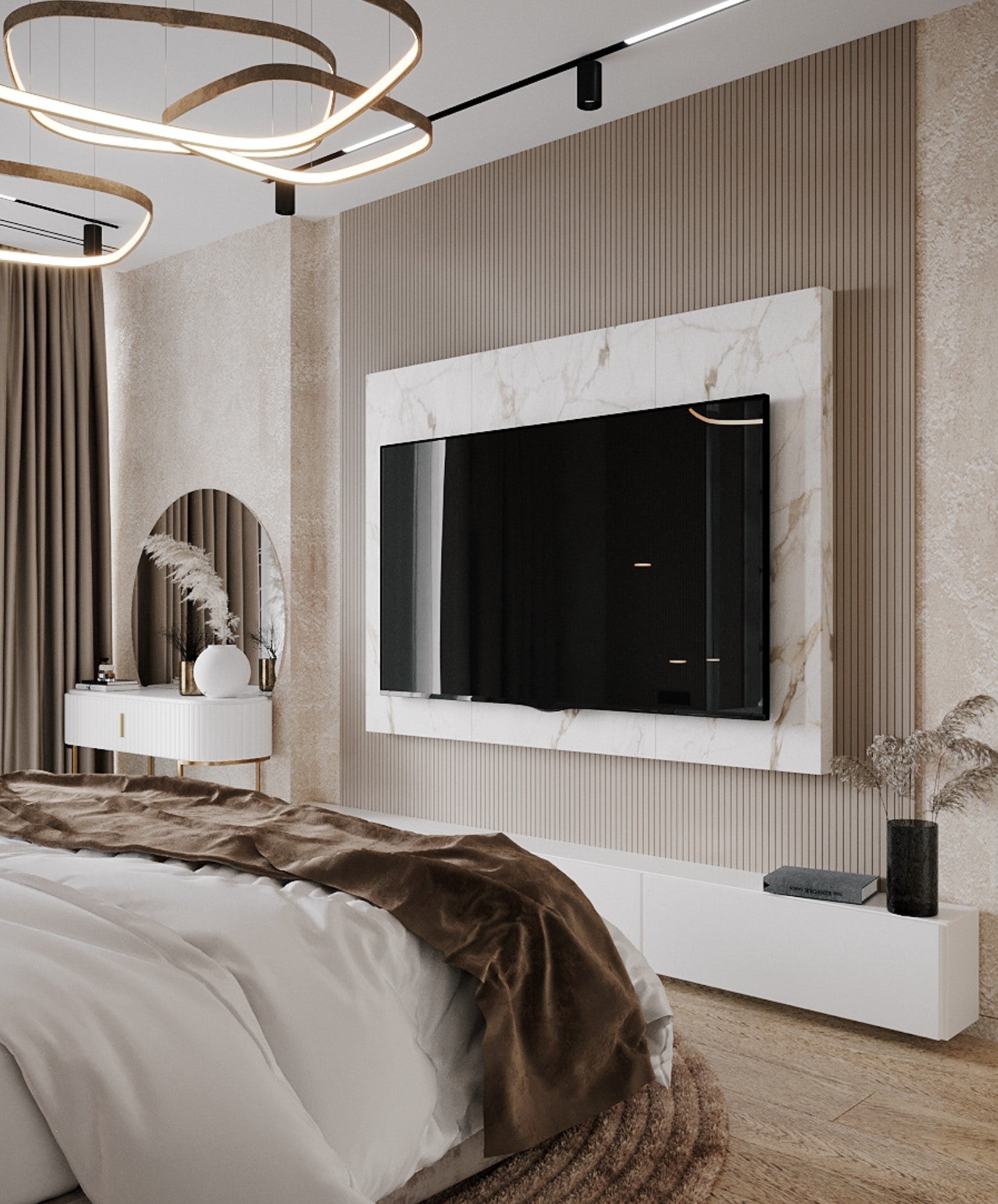 Elegant Wall Panel Designs for a Bedroom